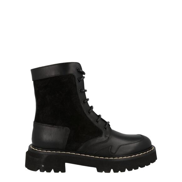 Ferragamo Iuri Combat Boots Black Mens
